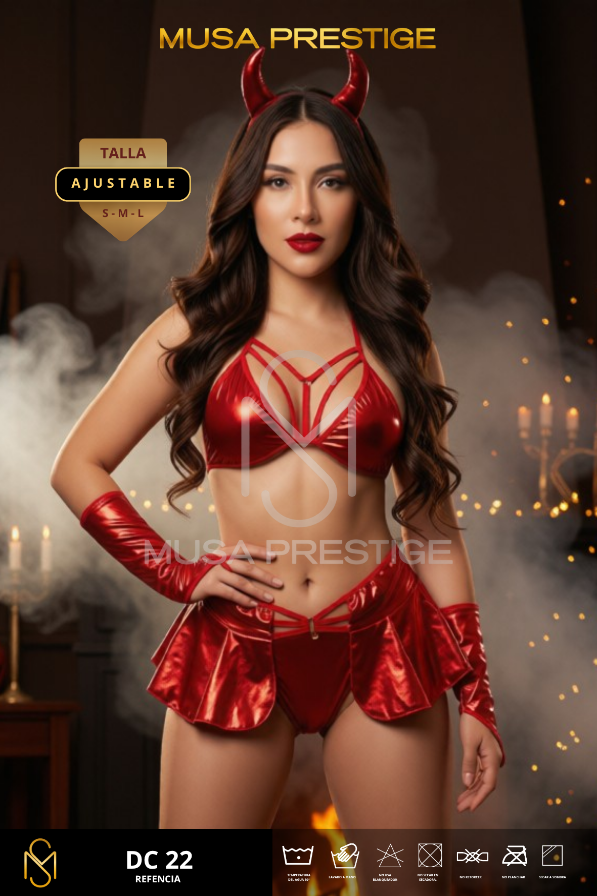 Disfraz Diabla Musa DC22