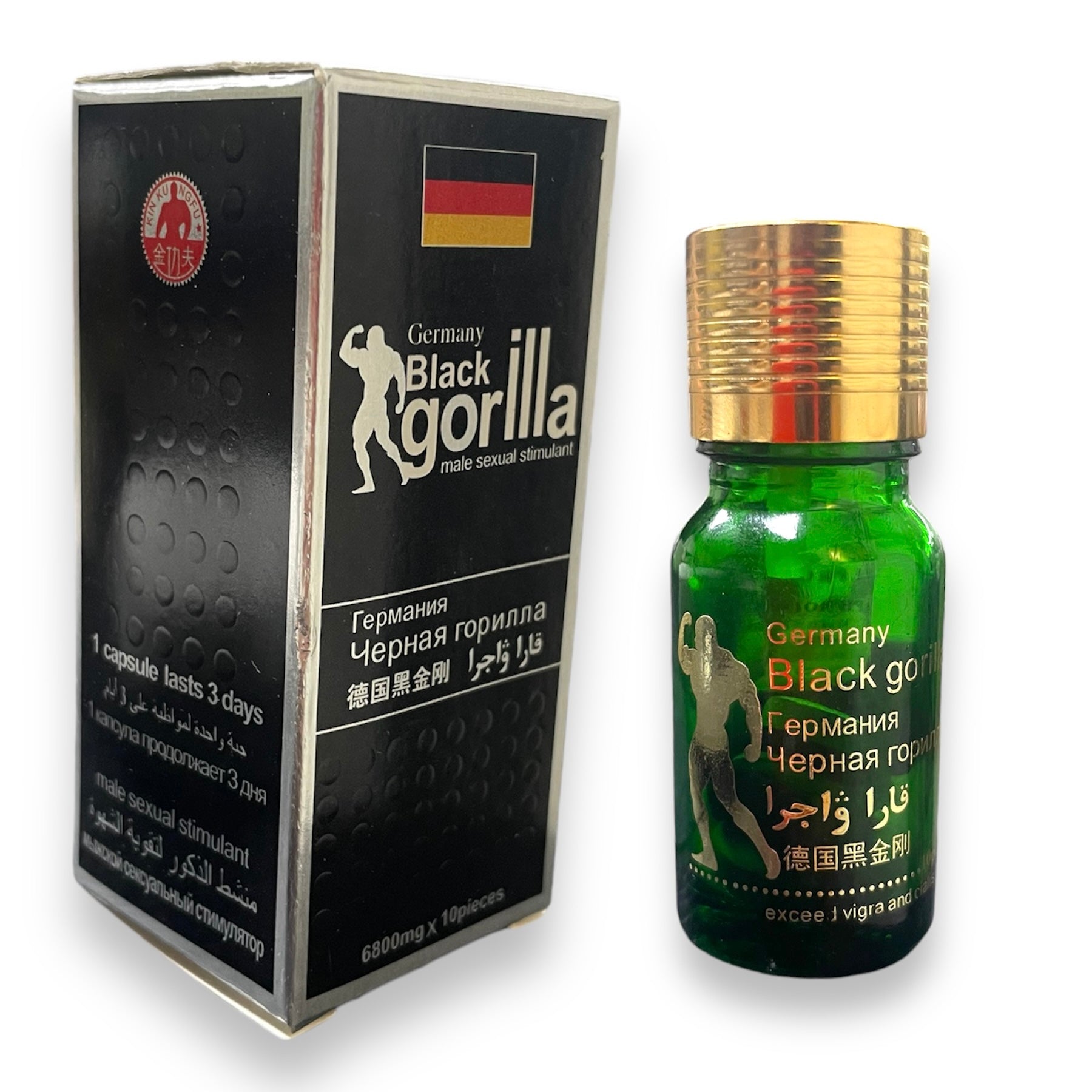 Energizante Black Gorilla x 10 pastillas