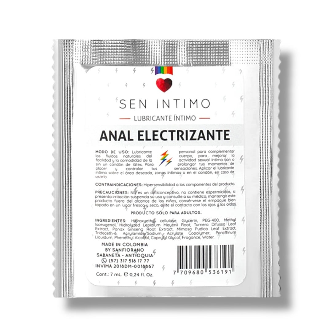 Lub. Anal Electrizante Sachet 7 ml Sen Intimo(Unidad)