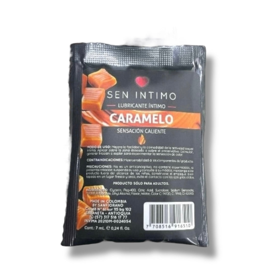 Lub. Caramelo Sachet 7 ml Sen intimo (Unidad)