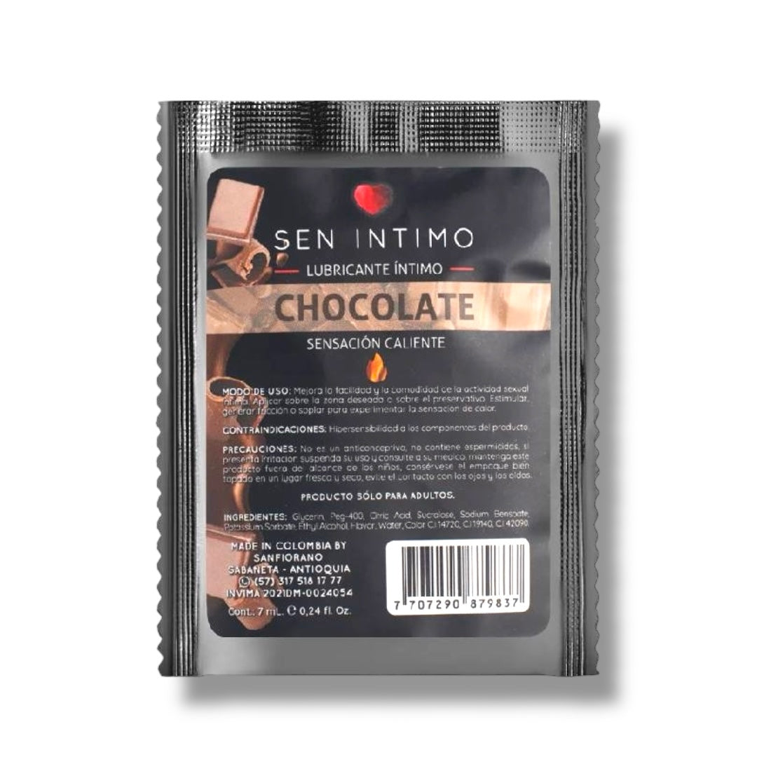 Lub. Chocolate Sachet 7 ml Sen Íntimo (Unidad)